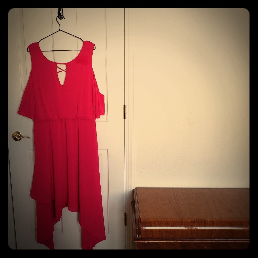 Lane Bryant Hot Pink Dress